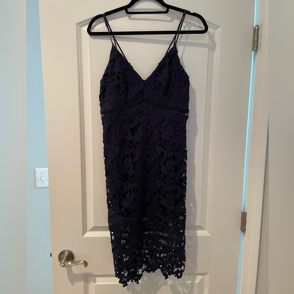 ASTR the label - navy blue lace dress - size M - gently used